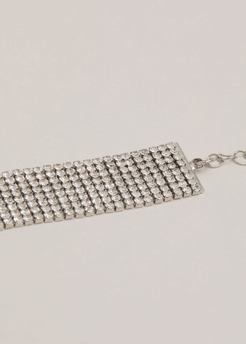 Phase Eight Silver Chainmail Sparkle Jewellery Silver Australia | KC8561937